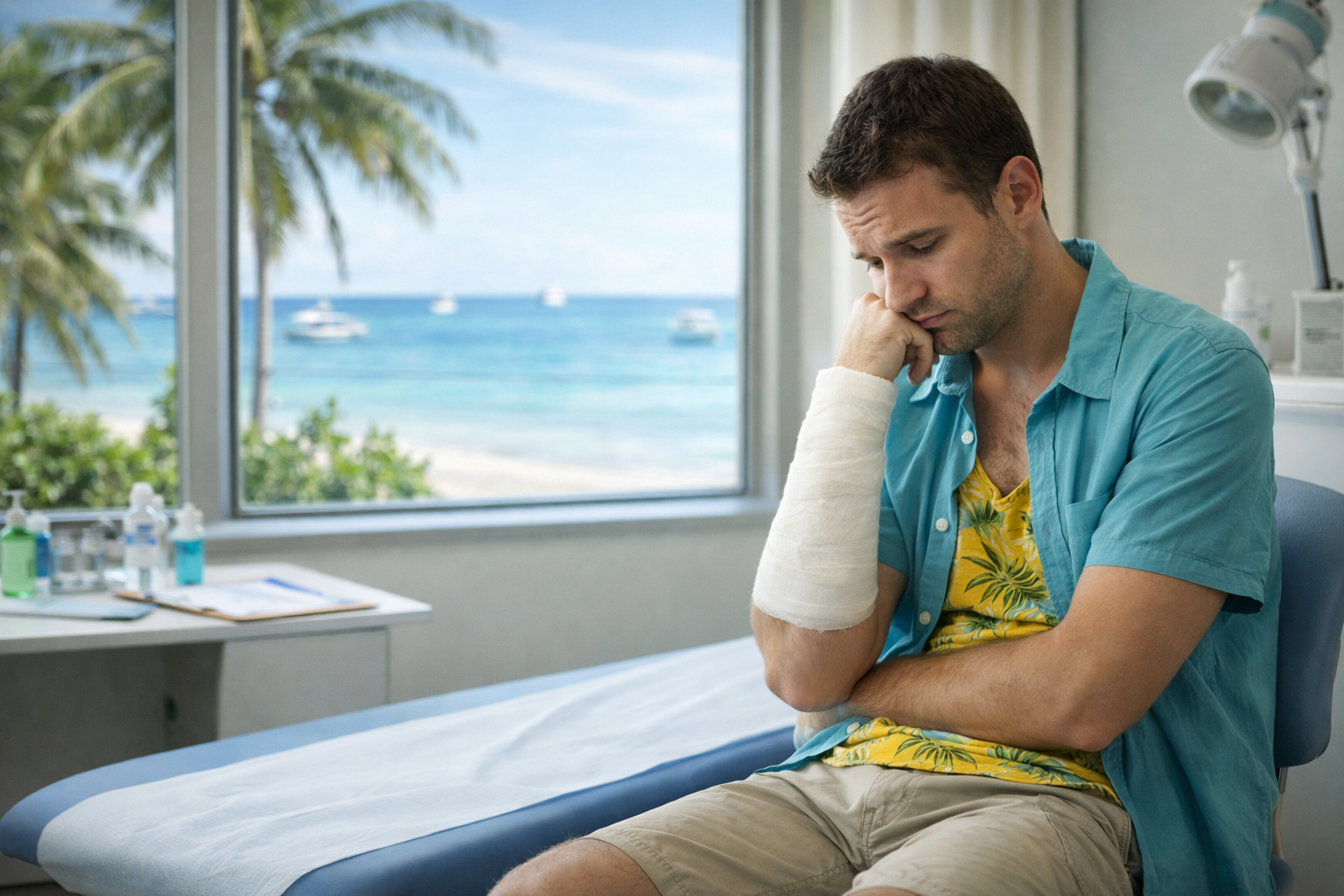 poskodba na dopustu zdravljenje turistično zavarovanje