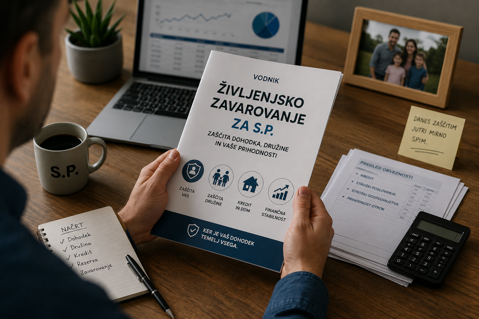 Vodnik za zivljenjsko zavarovanje za s p in zascito dohodka druzine ter kredita